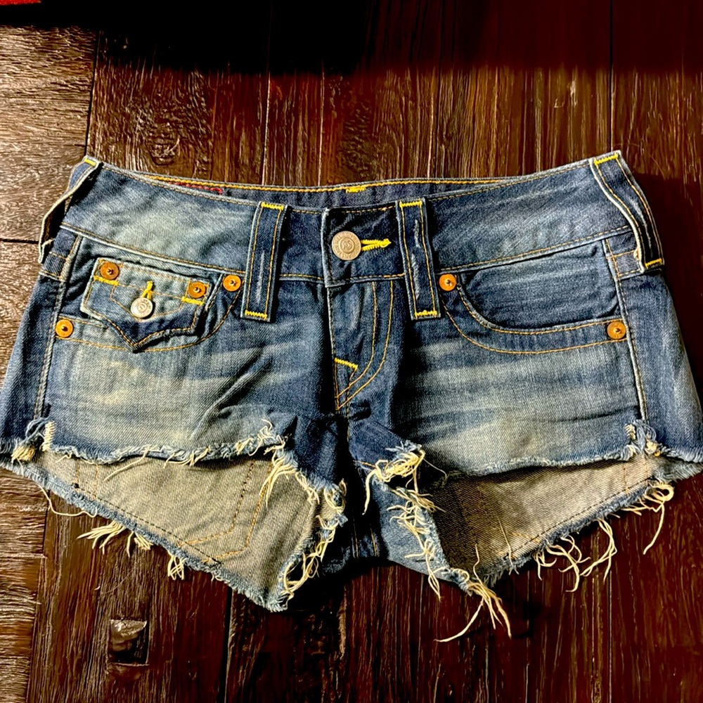 True Religion Jean Shorts Size 25